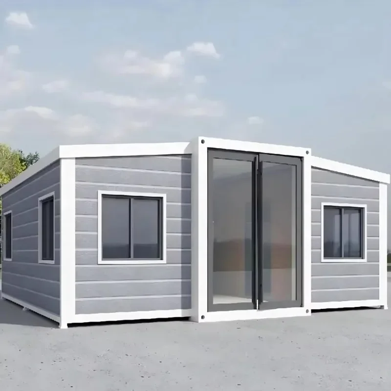 Prefab Expandable Mobile Container House Foldable 20ft Tiny Home Compact Steel Design Foldable Mobile House Hot Sale