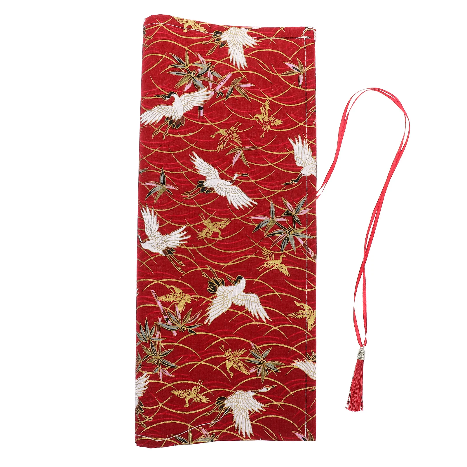 

Bamboo Cloth Chinese Calligraphy Brush Holder Roll Up Wrap Large Capacity Pen Bag Art Supplies Pencil Roll Fountain Pen Case