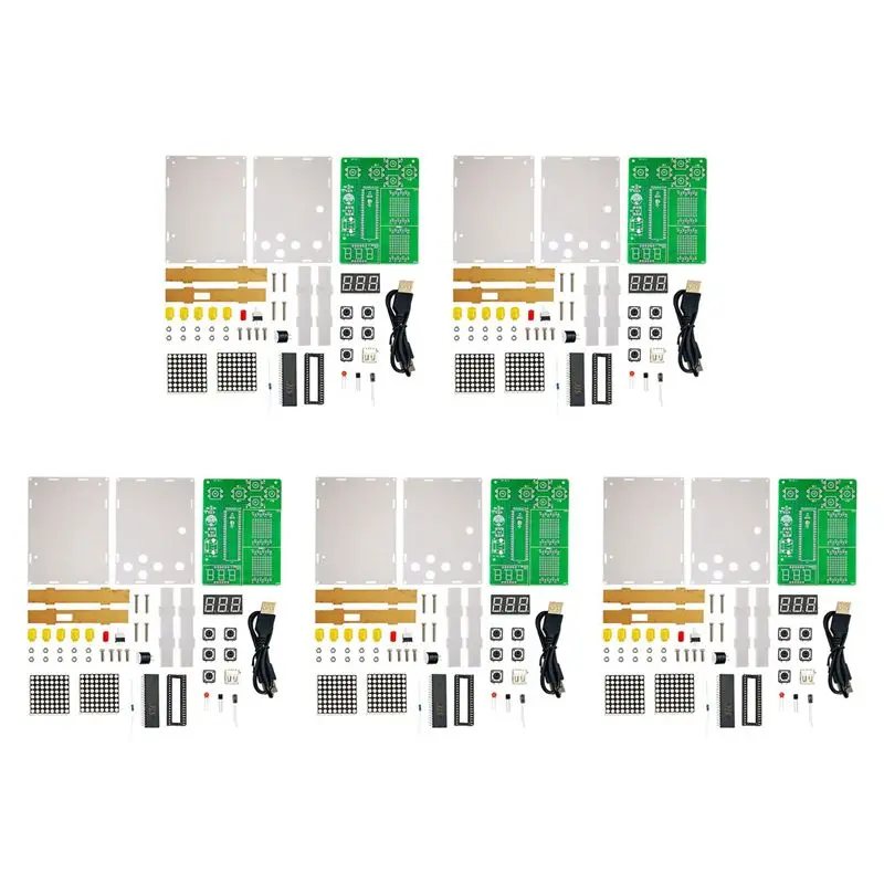 

Набор для создания пиксельных игр WOTT-5X DIY: электроника, проект для пайки, практика пайки, обучение сборке, с корпусом