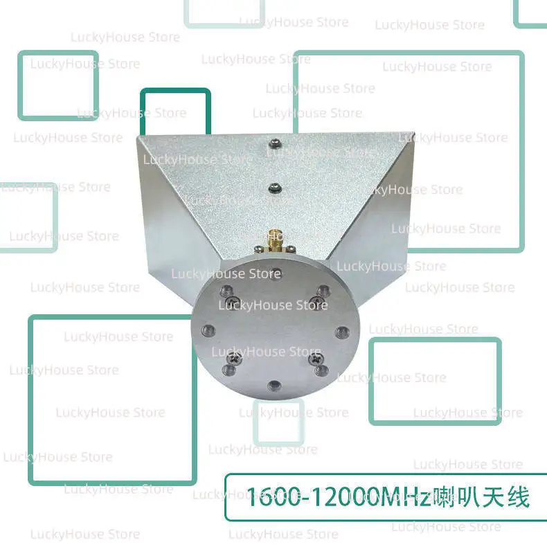 1.6-12GHz 16dBi Double Ridge Horn Antenna Wideband EMC EMI Microwave Test Antenna for C X Ku Ka Band