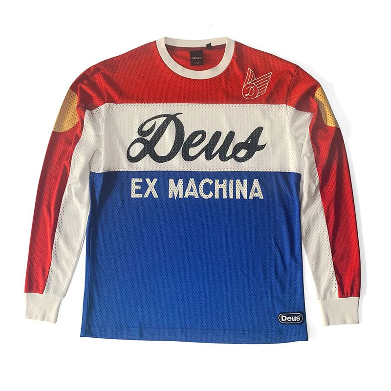 2024 Team enduro Cycling T-shirt Mountain Downhill Bike Long Sleeve Clothes DH DEUS EX MACHINA MTB Offroad Motocross BMX Jersey