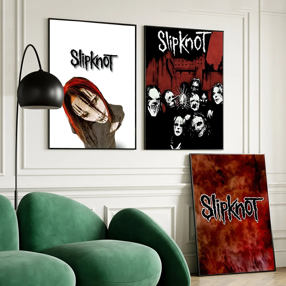 Heavy Rock S-Slipknot Band Self-adhesive Art Poster Whitepaper Prints Posters Artwork Aesthetic Art Wall Painting