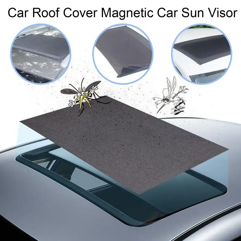 

Car Roof Cover Mesh Sunroof Magnetic Window Sunshade Cover Breathable Heat-Blocking Screen Cooling Waterproof UV Protection