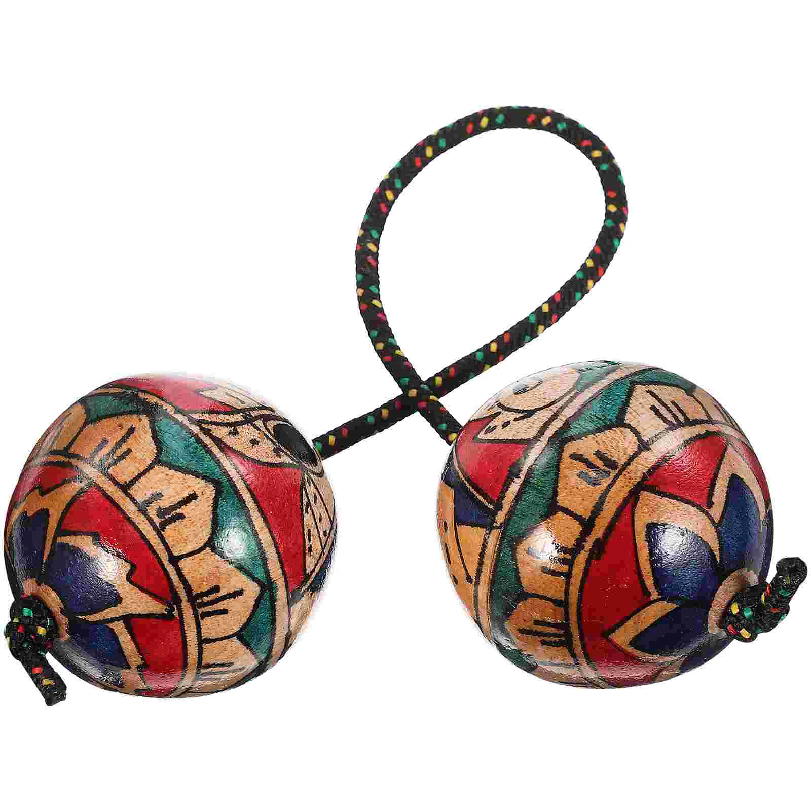 

Hand Drawn Maracas Hand-painted Rhythm Ball Sand Cute Rhythmic Punching One-handed Playing Gift