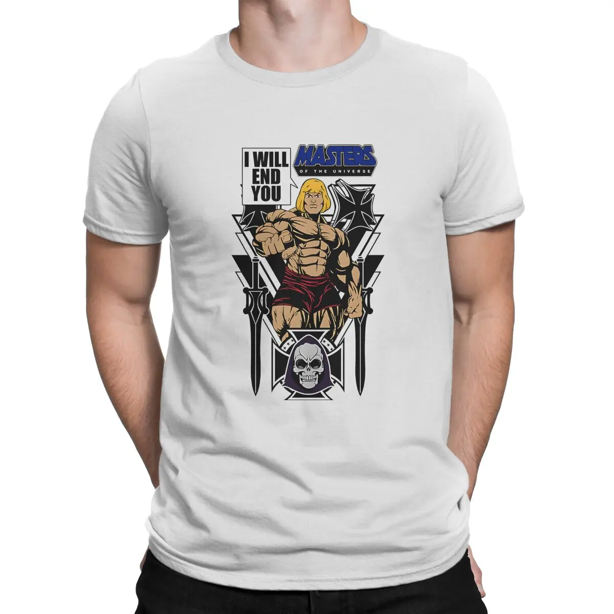 Casual The End T-Shirts Men 100% Cotton T Shirts He-Man And The Masters Of The Universe Short Sleeve Tees Unique Clothing