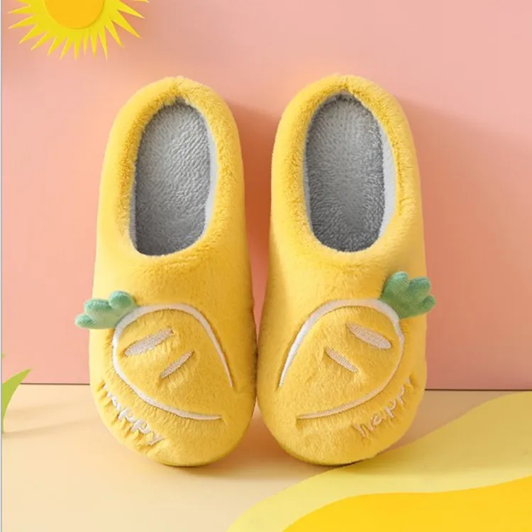 Children Home Shoes Cashmere Cotton Slippers Kids Warm Shoes Boys Girls Slippers Indoor Home Velvet Winter Baby Kids Shoes