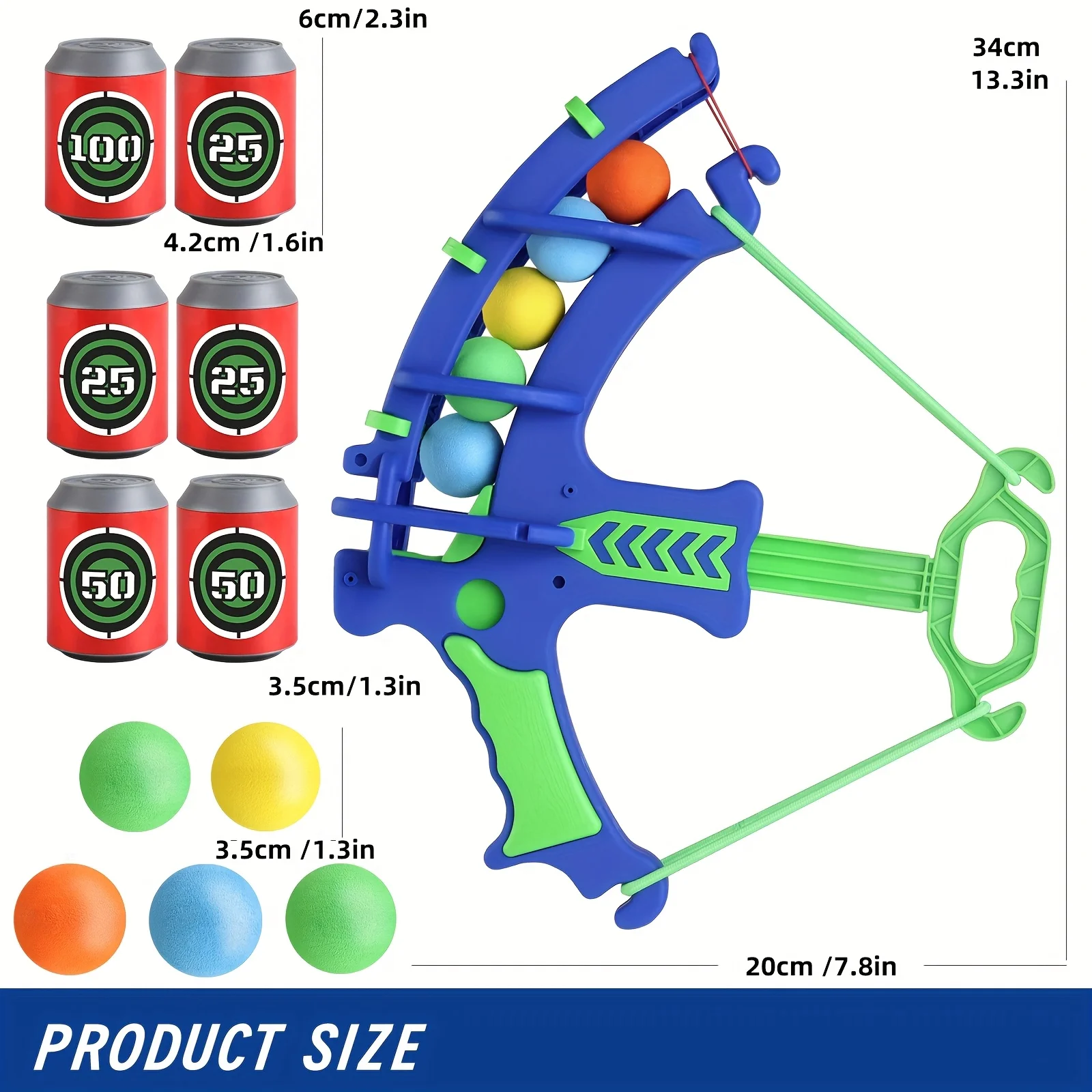 Soft Bullet Shooting Target Toy for Boys, Educational Game with Bow, EVA Balls, Target Arrows for Indoor & Outdoor Play,sports