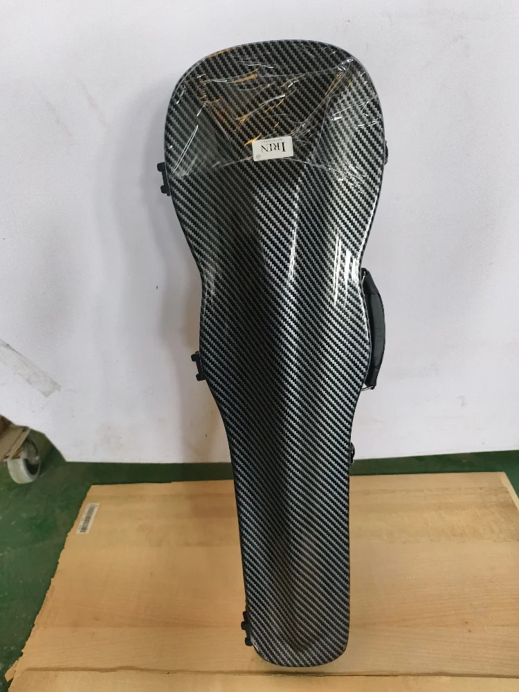carbon-fiber-violin-triangle-black-hard-shell-light-music-box-high-quality-4-4-violin-hard-box