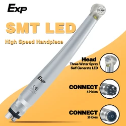 Exp Dental LED E-generator High Speed Handpiece Air Turbine Standard Head B2/M4 Ceramic Rotor kit Four Water Spray Dentist Toos