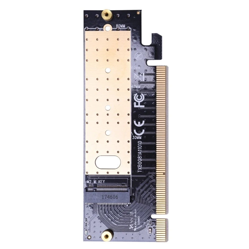 M.2 Nvme Ssd Adapter M2 To Pcie 3.0 X16 Controller Card M Key Interface Support Pci Express 3.0 X4 2230-2280 Size