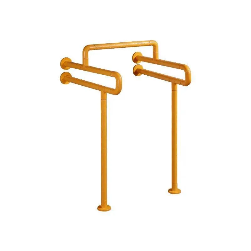 

Toilet Safety Handrail Anti-Slip Stainless Steel Urinal Grab Bar with Supporting Leg for Handicap Bathroom Use