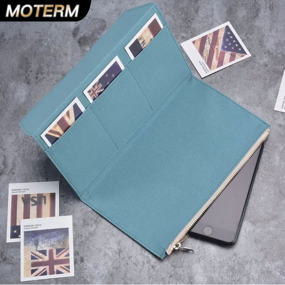 Canvas Zipper pocket For Genuine Leather Notebook Accessory Standard Regular size paper card holder storage bag