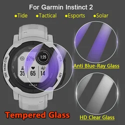 5Pcs Screen Protector For Garmin Instinct 2 2S Solar Smart Watch 2.5D HD Clear / Anti Blue-Ray Tempered Glass Protective Film