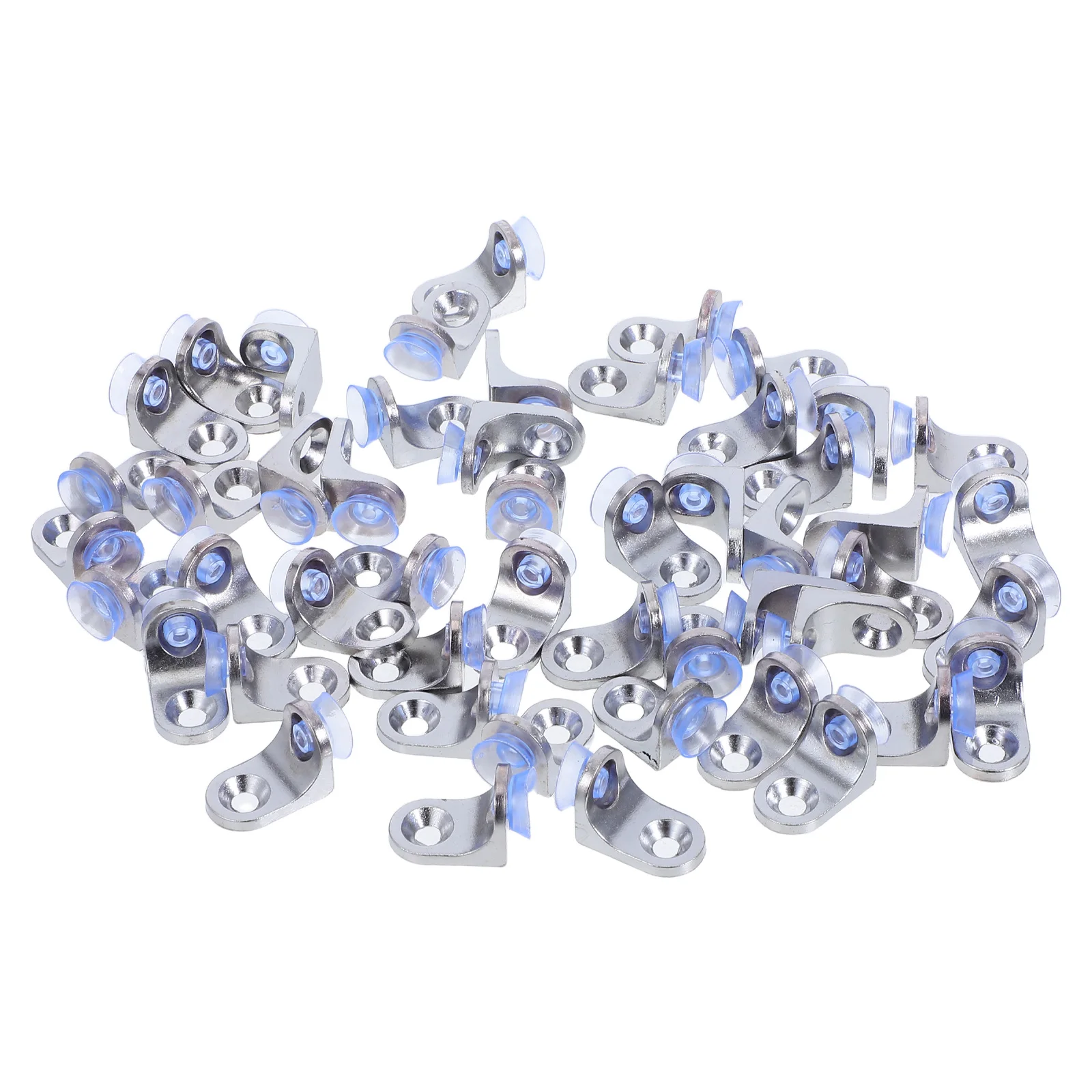 

50Pcs Zinc Alloy Glass Shelf Brackets Cabinet Shelf Support Pegs Heavy Duty Glass Holder for Kitchen Cupboard Organizing