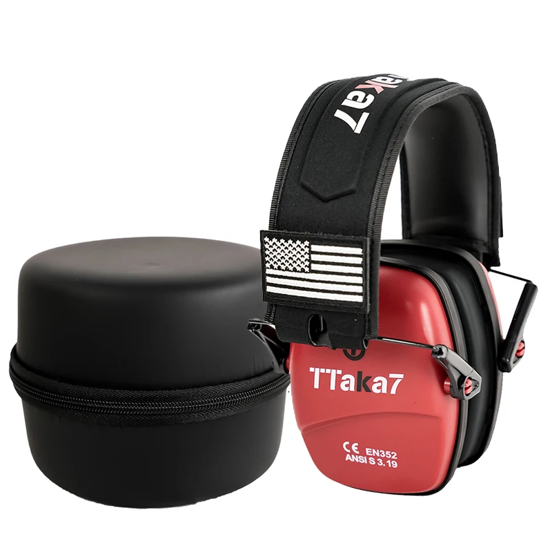 أكواب أذن عصرية TTAKA7، أكواب أذن قابلة للطي مثبتة على الرأس، لا تحتاج إلى مصدر طاقة. تقليل الضوضاء السلبية، المطابقة غير الرسمية