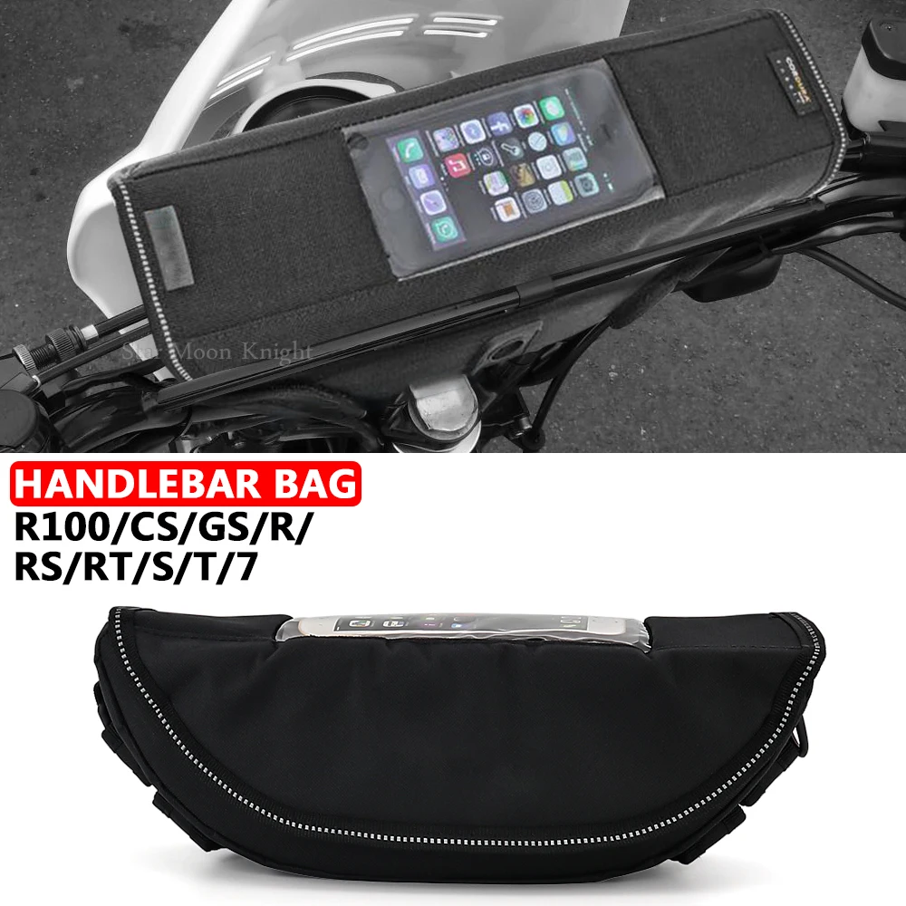 

Motorcycle Waterproof Bag Storage Handlebar bag Travel Tool bag For BMW R100 R100CS R100GS R100R R100RS R100RT R100S R100T R 100