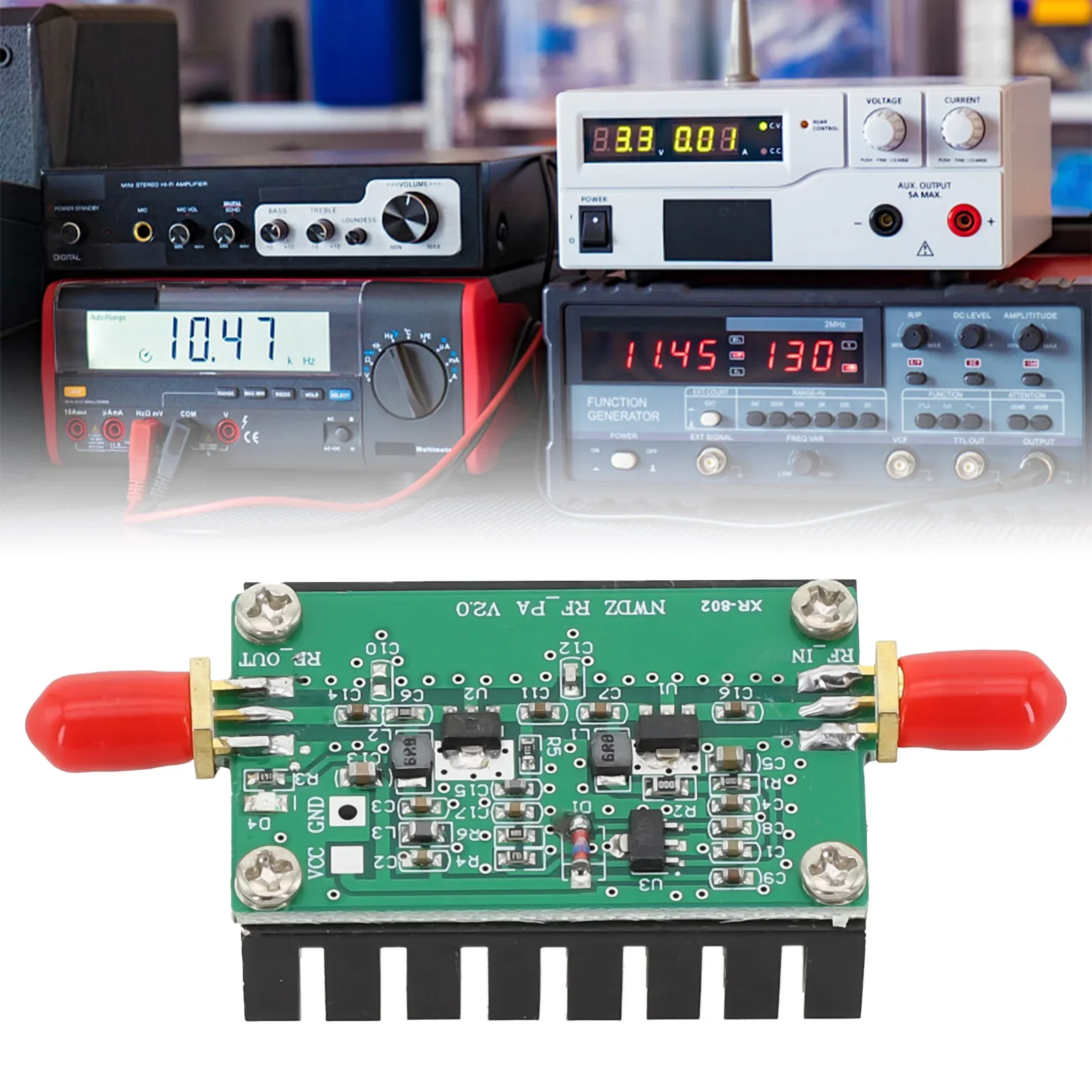 Transmitter For Ham Radio RF Power Amp Lifier 3W 7x3cm 2MHZ-700MHZ New For Digital Radios For FM Shortwave Radios