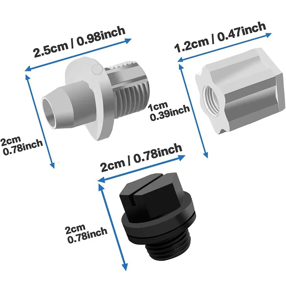 2Set Metal Off-Line Chlorinator Tubing Kit For CL200/CL220 Series Feeder For CL Series Chlorine Feeders Practical