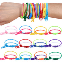 12/24Pcs Antistress Zipper Bracelets Sensory Fidget Toy Kids Birthday Party Favors Goodie Pinata Filler Wedding Gift for Guests