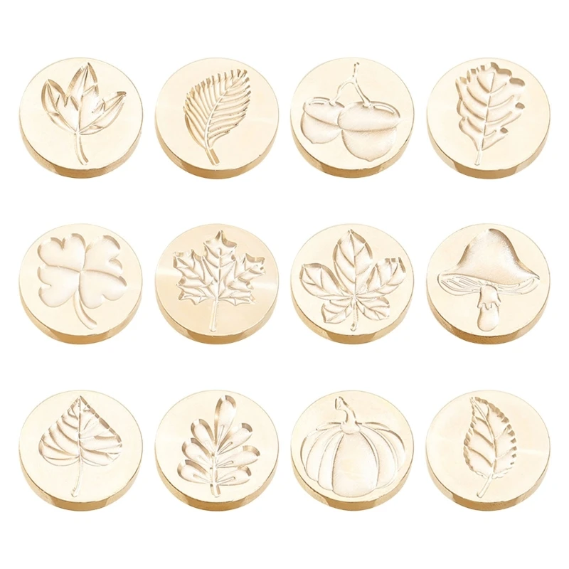 

Clovers Wax Seal Stamp Brass Fruit Plant Series Sealing Wax Stamp for DIY Envelope Wedding Invitation Card Scrapbooking