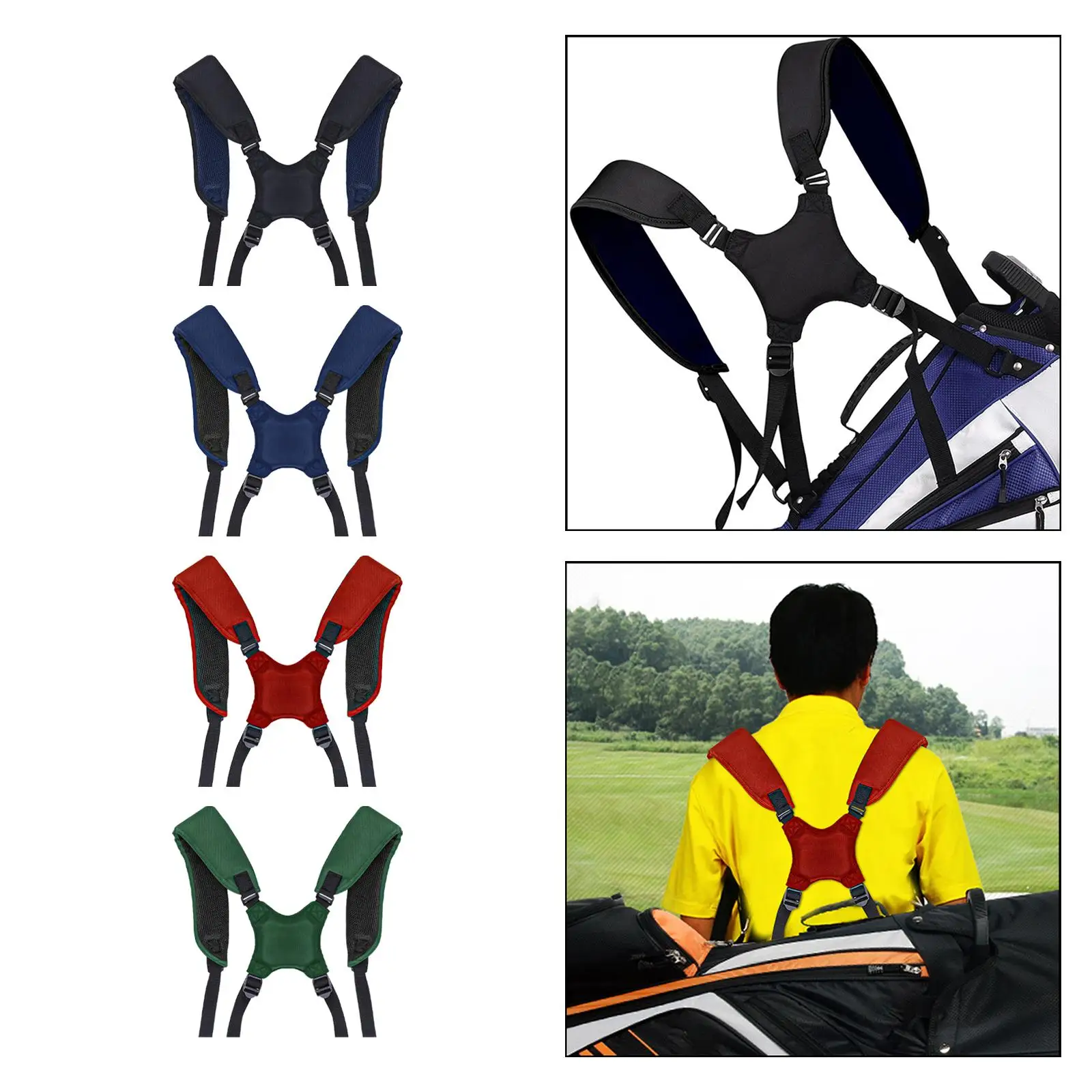 Golf Bag Shoulder Straps Carrying Bags Straps Breathable Golf Bag Strap