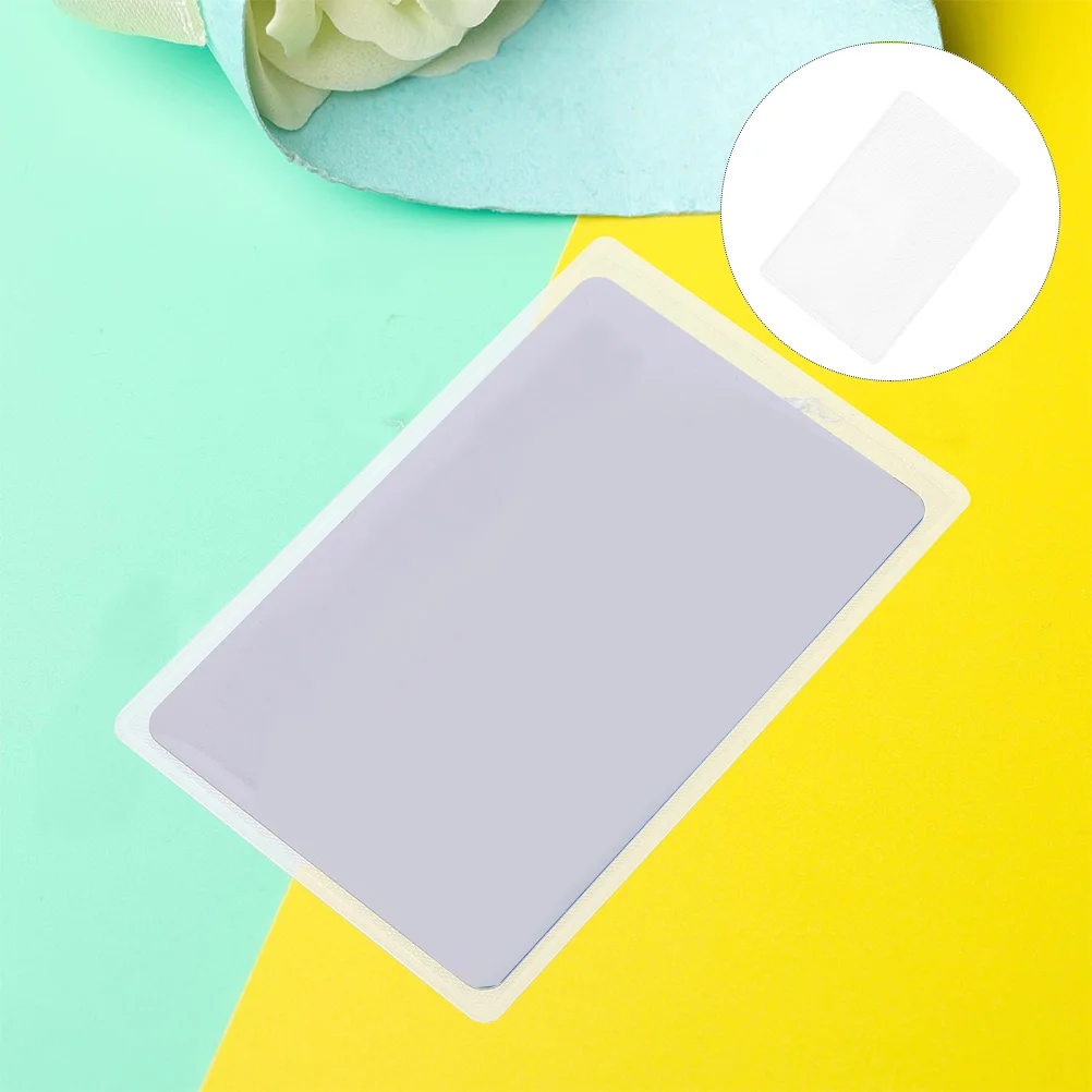 

50Pcs Card Protector Semi-Translucent Plastic Badge Holder Clear Id Credit Business Card Sleeves Waterproof Dustproof