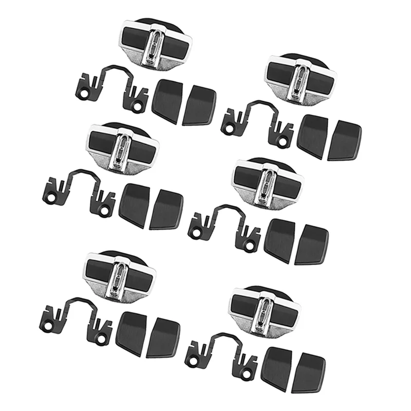 

6 Sets TRD Door Lock Buckle Upgraded Stabilizer Cover Latches Parts For Lexus Toyota Series Eliminate Noise Space Lock Stopper