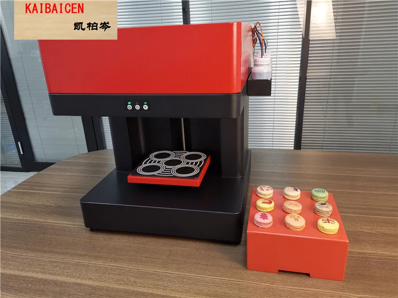 

Factory Printer Cake Fastest Speed Digital Edible Food Printer Cake 4 cups Coffee Printing Machine Free Food ink macaron mold