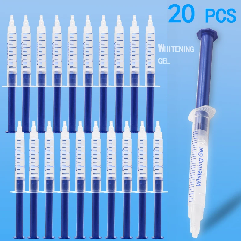 20 pcs/lot Teeth Whitening gels 44% Peroxide Dental Bleaching System Oral Gel Kit Tooth Whitener White Teeth Gel dental tools