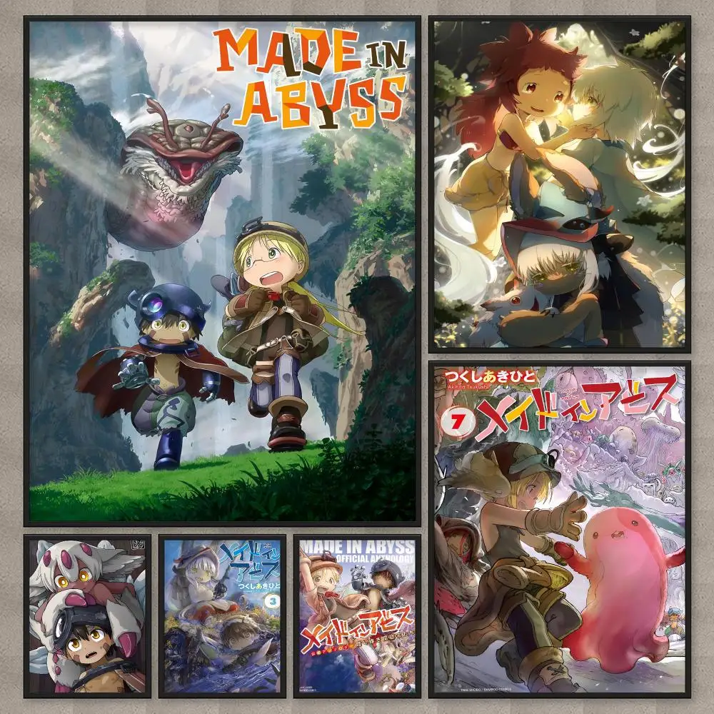 Anime Made in Abyss Poster HD Wall Art Home Decor Waterproof Print Bedroom Garage Party Gift