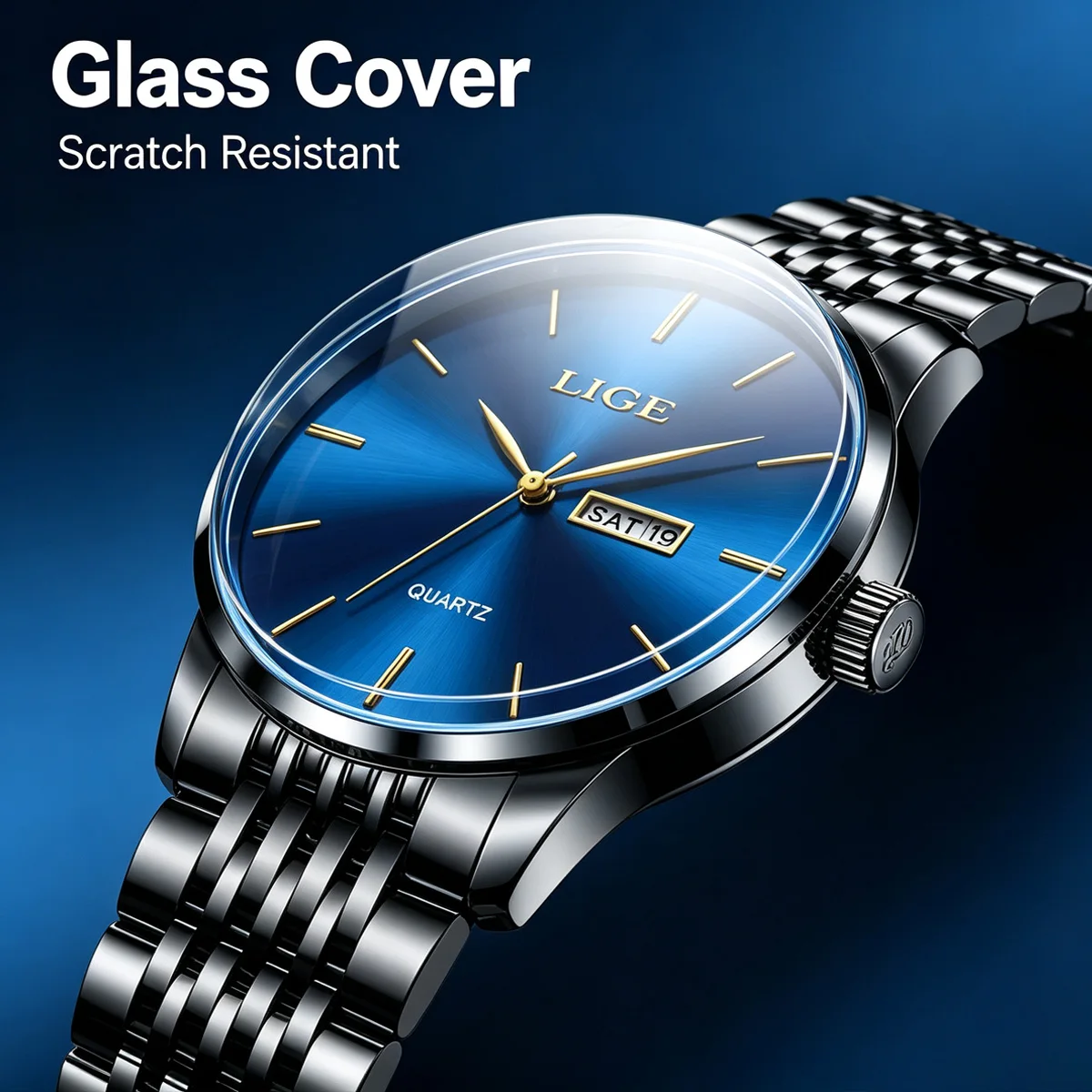 LIGE Luxus Herrenuhr, modische – Lantern Paper Solar Bewertung und Preis