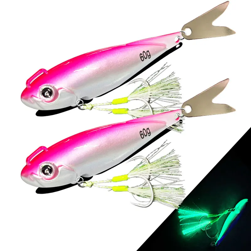 AS Slow JIgsaw Lure Fishing Angler Glow Jig Sinker Angler 30g40g60g Metal Lure Hard Bait Sinking Jigging Pesca Artificial Bait