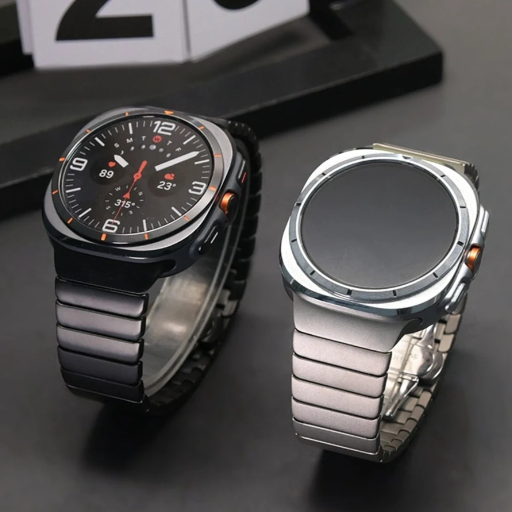 Titanium Alloy Strap for Samsung Galaxy Watch Ultra 2025 47mm Men Business Band for Samsung Galaxy Watch 8 Classic 46mm 44 40mm