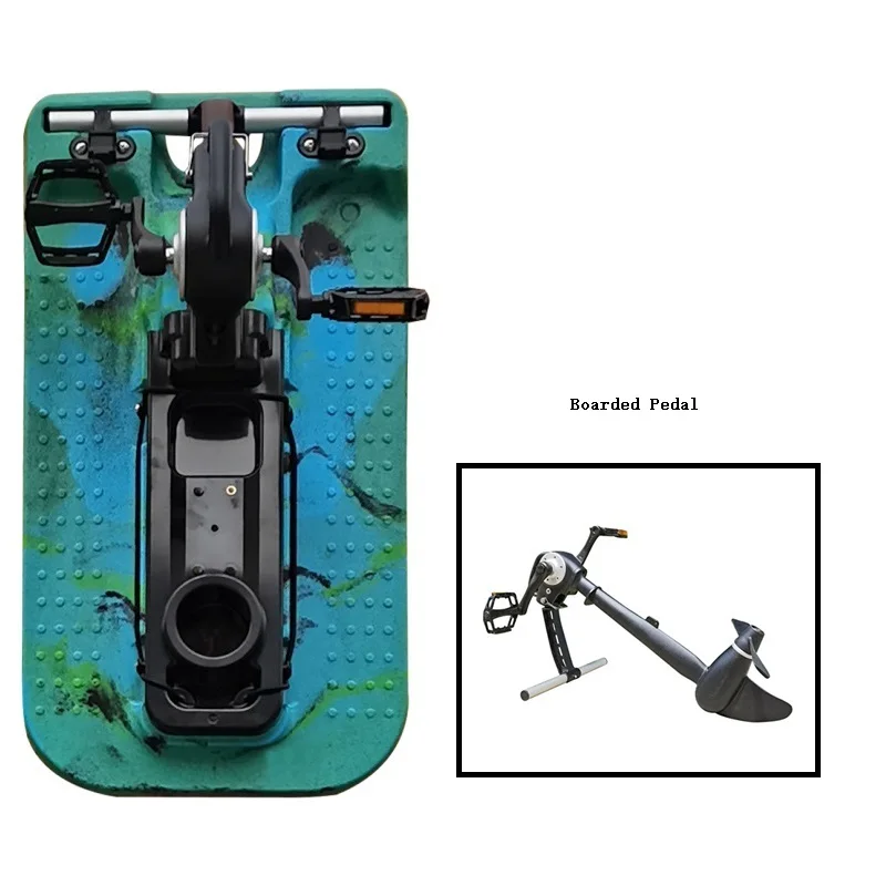 Daiseanuo Cool Boarded Pedal Inflatable Stand Up Boarding SUP Surfboard Water Sport Surf Cyclying Pedal Set