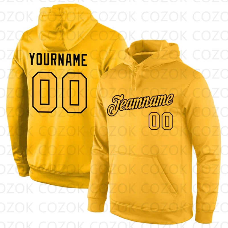 

Customized Hoodie Yellow Jersey 3D Printed Unisex Pullovers Hoodie Casual Sweatshirts