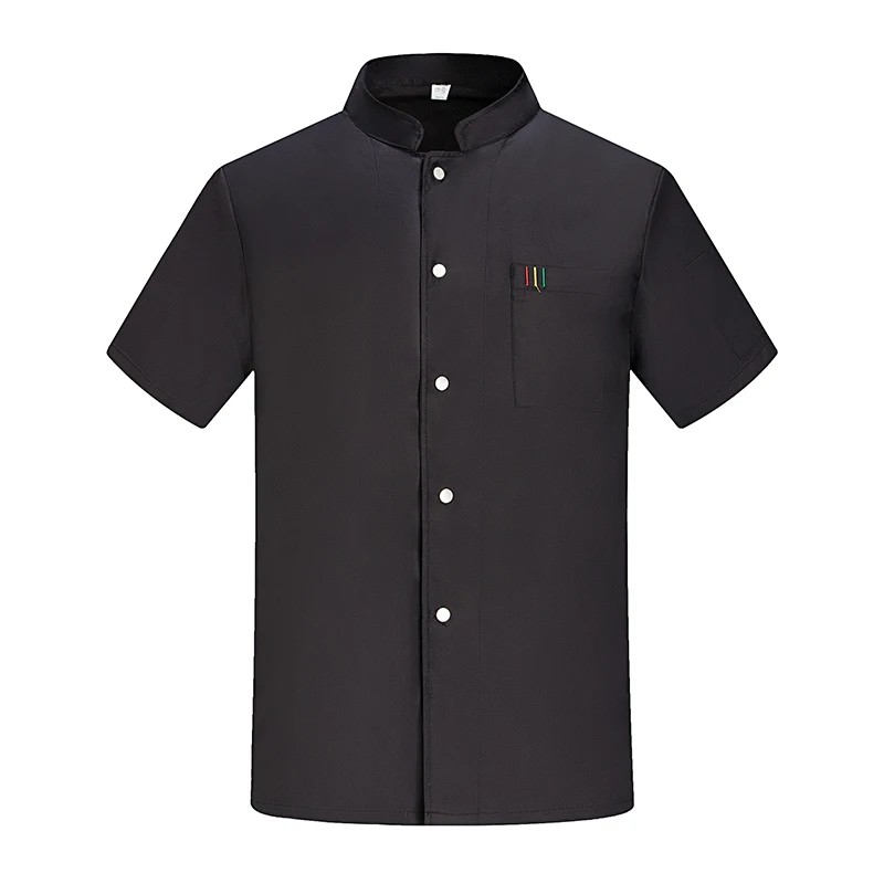 Oddychający mundur kuchenny z siatki Hotel Canteen Back Kitchen Chef Odzież robocza Męskie damskie Koszule kucharskie Catering