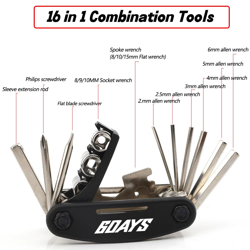 For KTM 6Days 250 300 450 500 EXC EXC-F XC-W Six 6 Days Tool Repair Screwdriver 16 In 1 Motorcycle Accessories