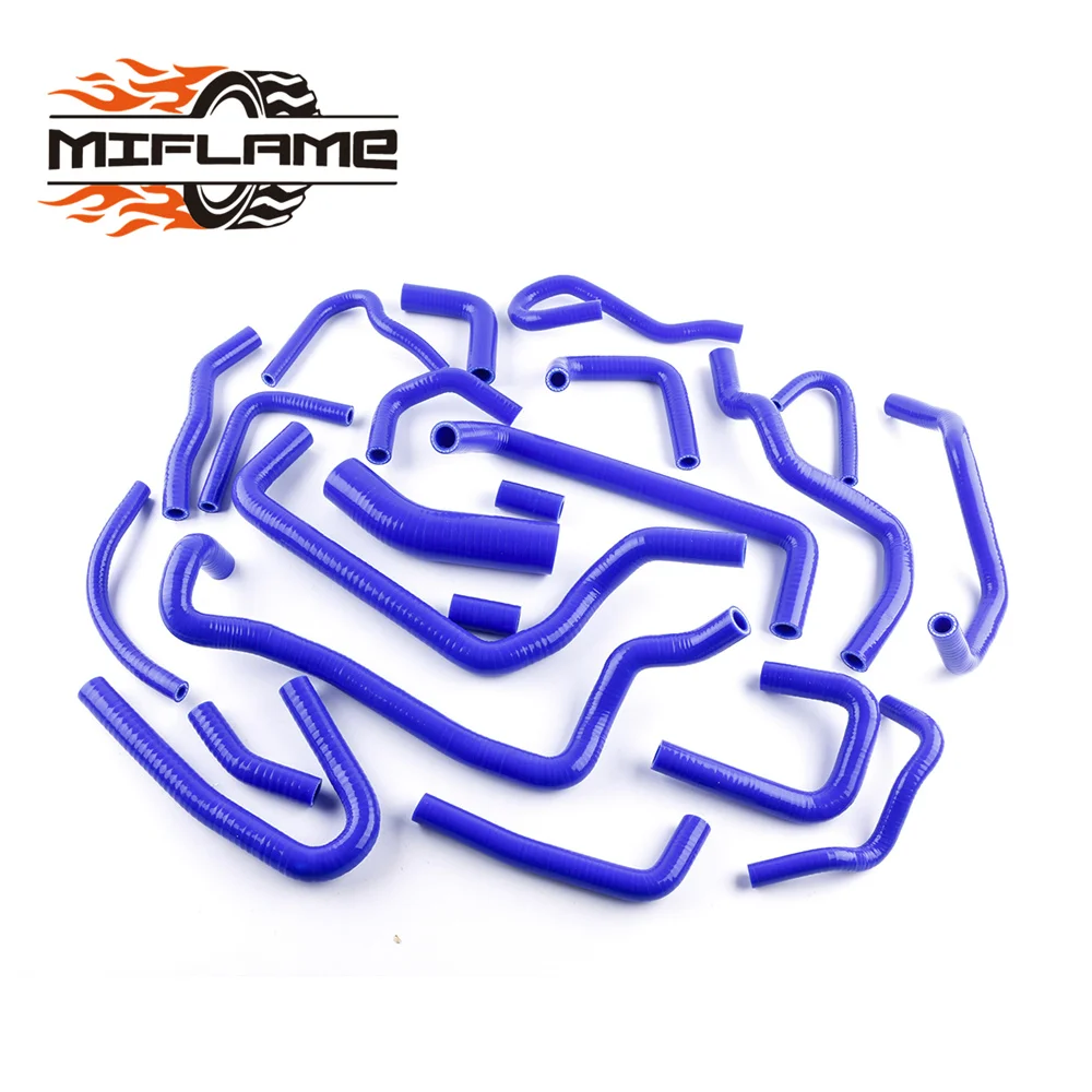 For Nissan Silvia/180SX/200SX S13 CA18DET Silicone Radiator Coolant Hoses Kit