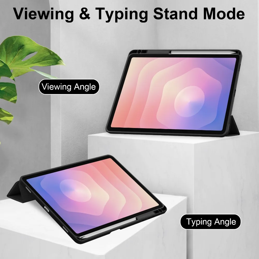 Para Samsung Galaxy Tab S11 11 pulgadas 2025 Funda trasera acrílica magnética con portalápices Funda 5G SM-X730/SM-X736 Funda para tableta de 11"