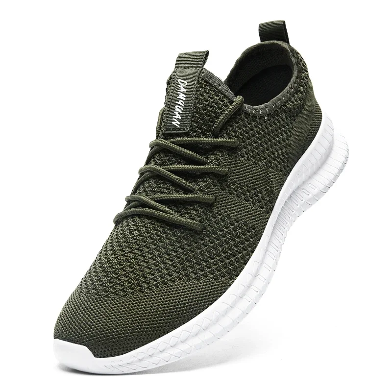 

Damyuan Ultralight Anti-slip Running Shoes Casual Breathable Mesh Sneakers Fashion Classic Solid Colour Men's Shoes Plus Size 46