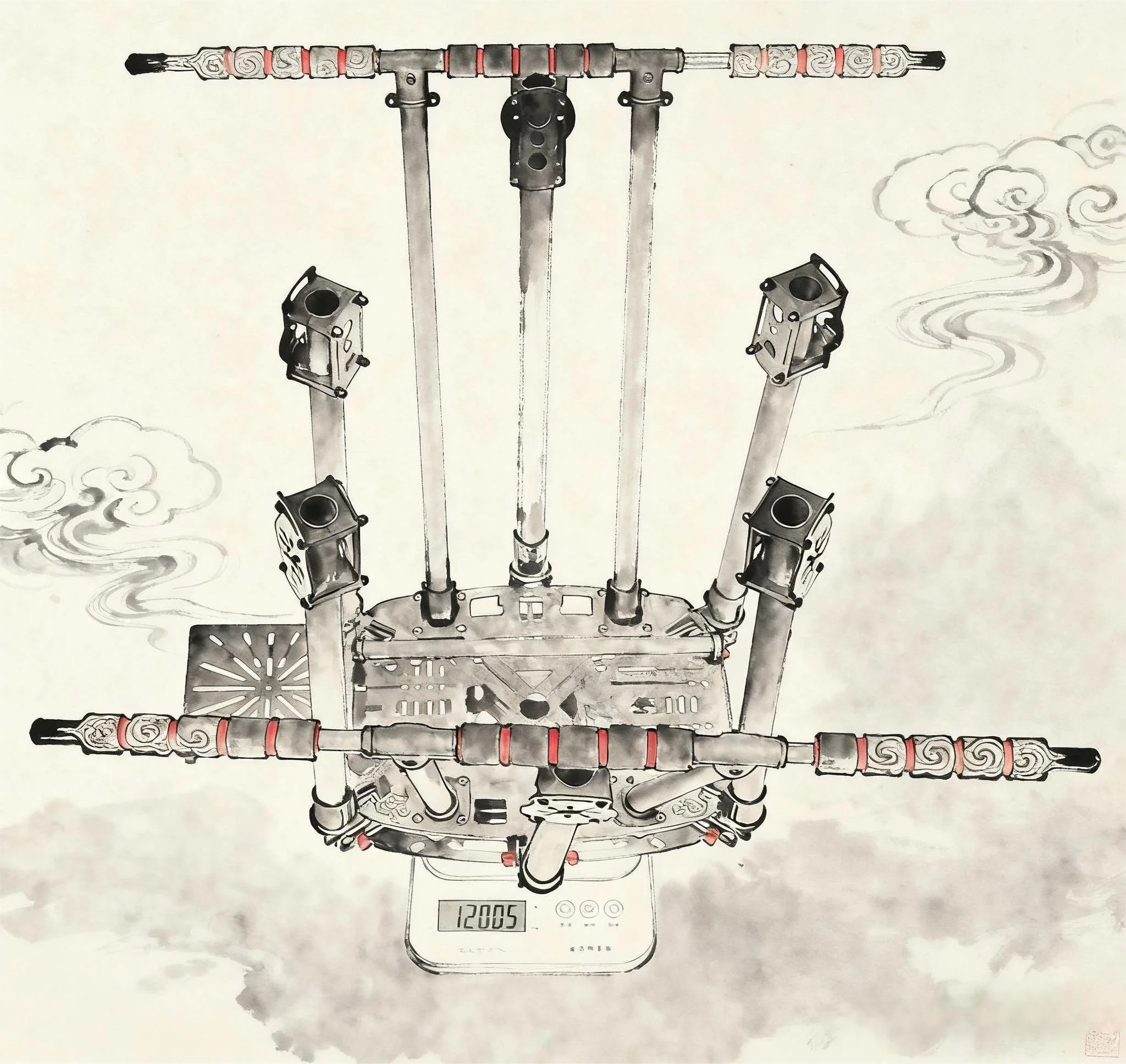 FPV ZD850 PRO Kit de cadre ZD 850 entièrement en Fiber de carbone avec train d'atterrissage inflodable bras pliable pour FPV bricolage avion hexacoptère