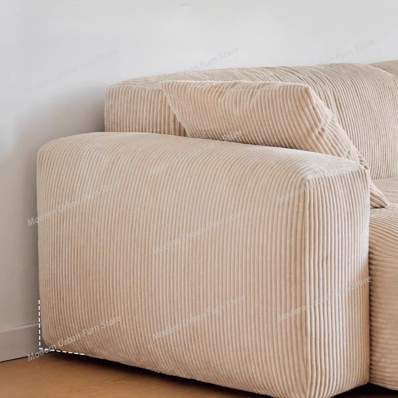 

Кремовый диван для гостиной, съемный, эстетичный, дизайнерский, прямой, простой, современный, мебель для отдыха, комплект мебели для гостиной