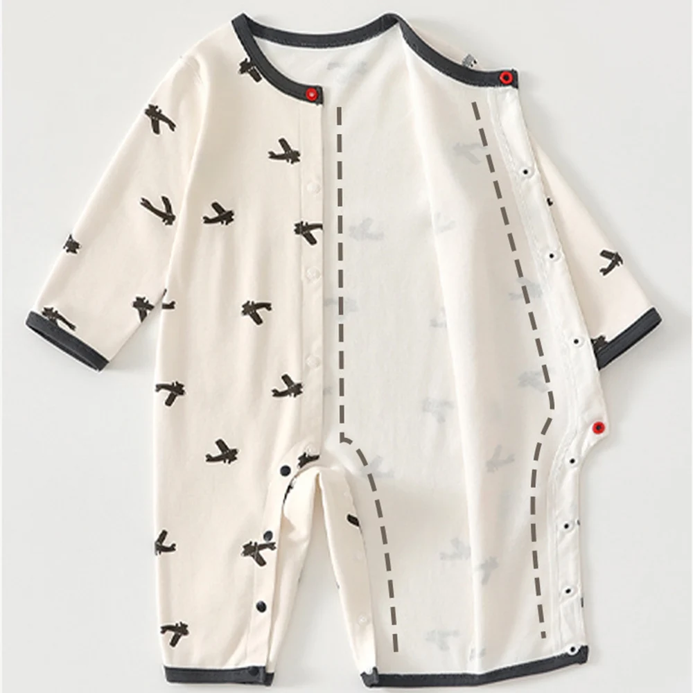 Newborn Romper Long Sleeve 100% Combed Cotton Spring Autumn Baby Boy Clothes Boutique Unisex Infant Girl Jumpsuits