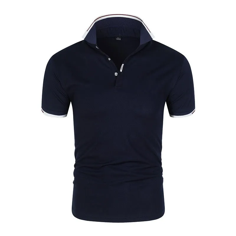 

2024 Summer Men's Business and Leisure POLO Shirt New Men's Sports Breathable Quick Drying Short Sleeves