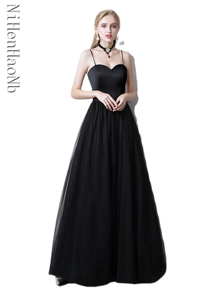 

Элегантные длинные вечерние платья на тонких бретельках для гостей и выпускного вечера для женщин, лето 2023, сексуальные платья Quinceanera с открытой спиной