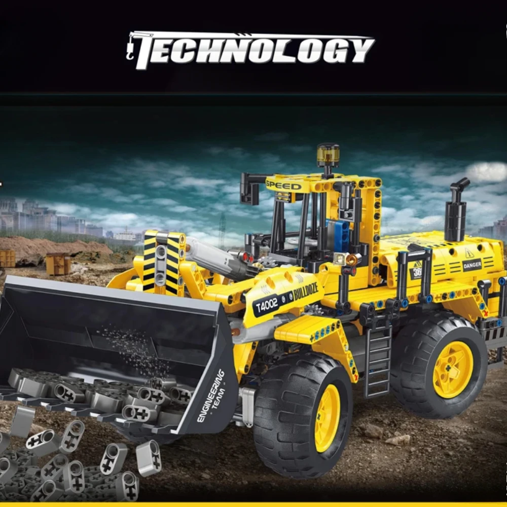 

Engineering Truck Technical Front-end Loader Model Remote Control MOC Bricks Building Blocks Desktop Toy Boy Gift for Christmas