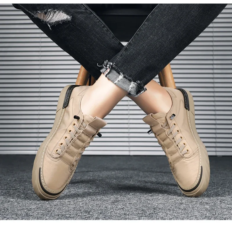 Comfortable Board Shoes Fashion Flat Shoe Cover Feet Breathable Light Wear Sports Shoes Casual Light Men\'s Shoes Summer