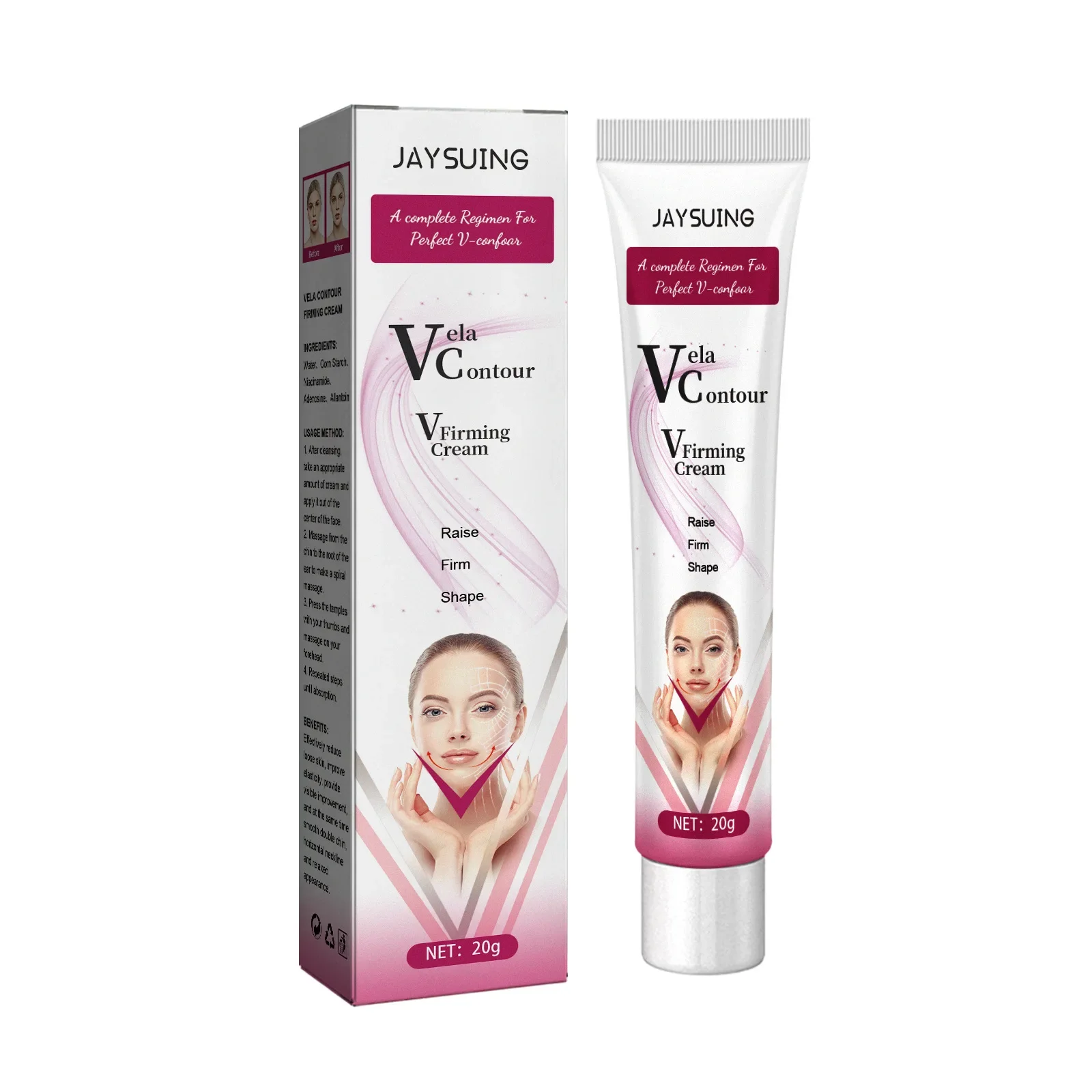 Crema reafirmante facial en V, crema reafirmante para el contorno de la cara, cara grande, Barbilla doble, hueso de la mandíbula, antienvejecimiento