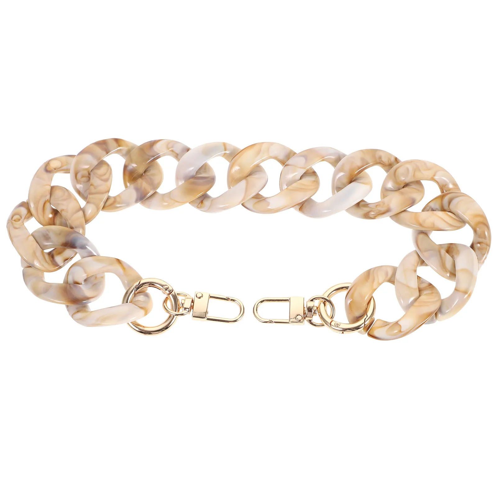 

Acrylic Chain Strap Vintage Style Detachable Bag Chain Replacement for Handbags Purses Shoulder Bags Easy Install DIY Bag