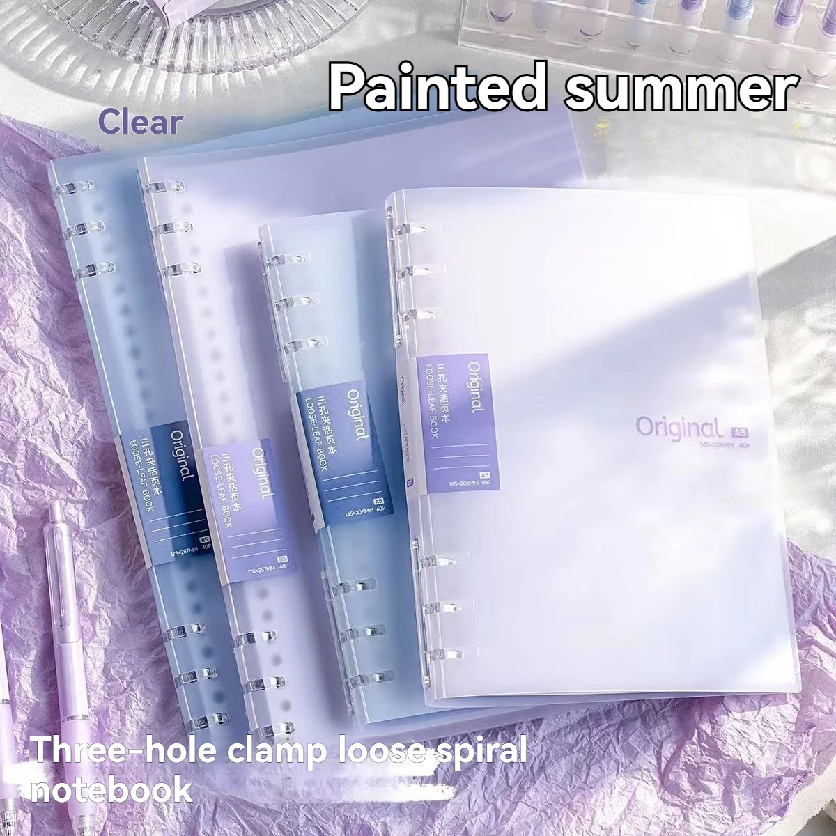 1 قطعة A5/B5 38 ورقة ثلاثة حفرة كليب انفصال فضفاض ورقة دفتر مع قيمة جمالية عالية ، دفتر الطالب #1